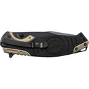 Smith & Wesson M&P SWMP13BS 8.2in High Carbon S.S. Folding Knife with 3.5in Serrated Clip Point Blade and Aluminum Handle for Tactical, Survival and EDC