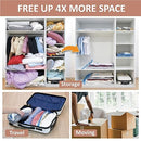 20 Pack Vacuum Storage Bags, Space Saver Bags (4 Jumbo/4 Large/4 Medium/4 Small/4 Roll) Compression for Comforters and Blankets, Sealer Clothes Storage, Hand Pump Included