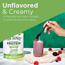 Four Sigmatic Organic Plant-Based Protein Powder Unflavored Protein with Lion’s Mane, Chaga, Cordyceps and More | Clean Vegan Protein Elevated for Brain Function and Immune Support | 16.9 oz