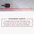 Pickleball Paddle Edge Guard Tape (Burgandy, Narrow)