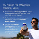 TRU NIAGEN PRO 1000mg | Patented Nicotinamide Riboside NAD+ Supplement | NR Supports Cellular Energy Metabolism & Repair, Vitality, Healthy Aging of Heart, Brain & Muscle (30 Servings)