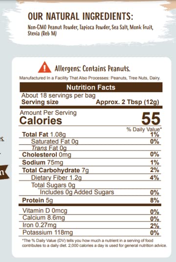 Flavored PB Co. Peanut Butter Powder, Low Carb and Only 45 Calories, All-Natural from US Farms (Mint Chocolate Cookie)