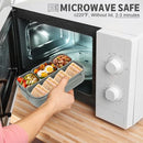 Bento Box Adult Lunch Box, Lunch Containers for Kids Girls Boys with 4 Compartments, Lunchable Food Container with Utensils, Sauce Jar, Muffin Liners, 40 Oz/5 Cup, Microwave & Dishwasher Safe, Navy