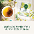 Traditional Medicinals Organic Fennel Herbal Tea, Promotes Digestive Health, (Pack of 1) - 16 Tea Bags