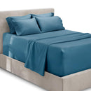 Hearth & Harbor Extra Deep Pocket Sheets - Fits Mattress 18-24 Inches Deep - Extra Deep Pocket Full Size Sets - 6 Piece Full Size - Full - Ice Blue