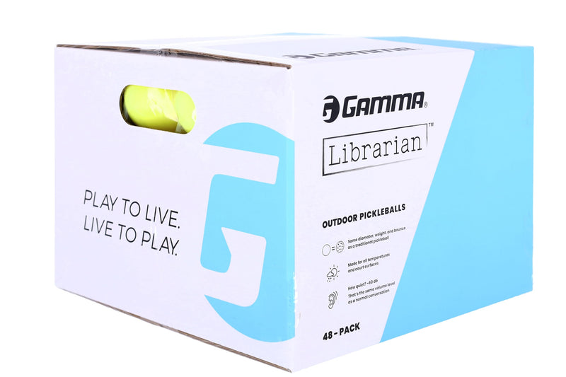 GAMMA Librarian Foam Pickleball Balls, Foam Balls for Pickleball Practice with True Bounce on All Surfaces, Box of 6