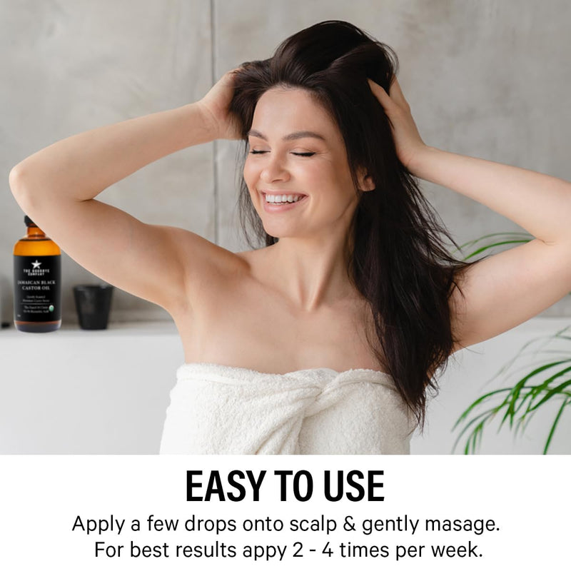 The Goodbye Company Organic Castor Oil – 100% Pure Extra Virgin, Cold-Pressed & Unrefined – Hexane-Free – Nourishing Oil for Healthy Skin, Hair Growth & Eyelashes (250mL)