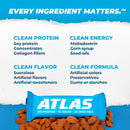 Atlas Protein Bar, 20g Protein, 1g Sugar, Clean Ingredients, Gluten Free (Whey Variety, 12 Count (Pack of 2))