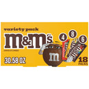 MARS M&M'S Peanut, M&M'S Caramel,SNICKERS Original,SNICKERS Peanut Butter Squared, TWIX Original and Cookie Dough Variety Pack Full Size Individually Wrapped Milk Chocolate Candy Bars,18 Ct