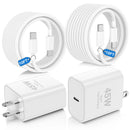 45W Charger for iPhone 16 15 Pro Max Fast Charging 10 FT, Long iPhone 16 15 Plus Charger Cord with USBC Charger Block for MacBook Air 13/11 inch M1/M2,2022 2020 2019 2018 2017 Laptop,iPad Pro/Air