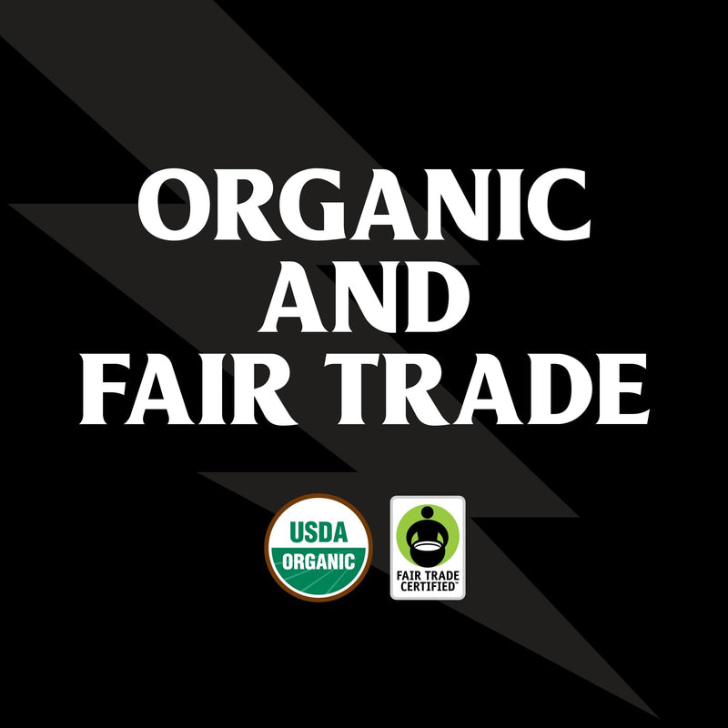 Death Wish Coffee Co., Organic and Fair Trade Dark Roast Ground Coffee, 16 oz