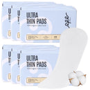 100% Organic Long Panty Liners for Women Long, Ultra Thin Cotton Cover, Long Pantiliners, Light Absorbency, Unscented Barely There Pantie Liners, Individually Wrapped (Long Liner, Size 2, 32ct)
