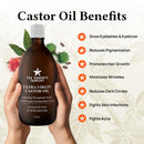 The Goodbye Company Organic Castor Oil – 100% Pure Extra Virgin, Cold-Pressed & Unrefined – Hexane-Free – Nourishing Oil for Healthy Skin, Hair Growth & Eyelashes (250mL)