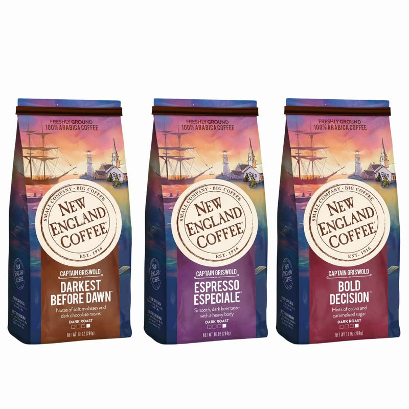 New England Coffee Hazelnut Crème Medium Roast Ground Coffee, 22oz Bag (Pack of 1)