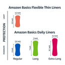 Amazon Basics Daily Pantyliner, Pads for Women, Unscented