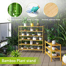 BMOSU 2-Tier Bamboo Shoe Rack Premium Stackable Shoe Shelf Storage Organizer for Hallway Closet Living Room Entryway Organizer (Natural Bamboo)