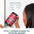 Ancient Nutrition Collagen Powder Protein with Probiotics, Multi Collagen Protein, Unflavored, 60 Servings, Hydrolyzed Collagen Peptides Supports Skin and Gut Health, Joint Supplement, 21.38oz
