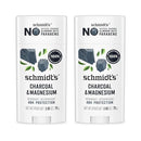 Schmidt's Aluminum-Free Vegan Deodorant Charcoal & Magnesium with 48 Hour Odor Protection, 2 Count for Women and Men, Natural Ingredients, Cruelty-Free, 2.65 oz, Pack of 2