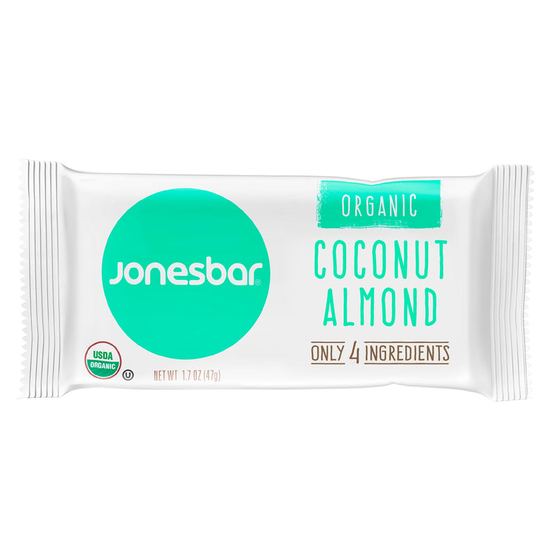 JONESBAR (Variety Pack, 12 Count (Pack of 1)), USDA Organic Fruit & Nut Bar, Non-GMO, Kosher, Vegan, Gluten Free, Simple Snack Bar