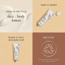 The Honest Company Hydrating Face + Body Lotion | Fast Absorbing, Naturally Derived, Hypoallergenic | Fragrance Free Sensitive, 8.5 fl oz