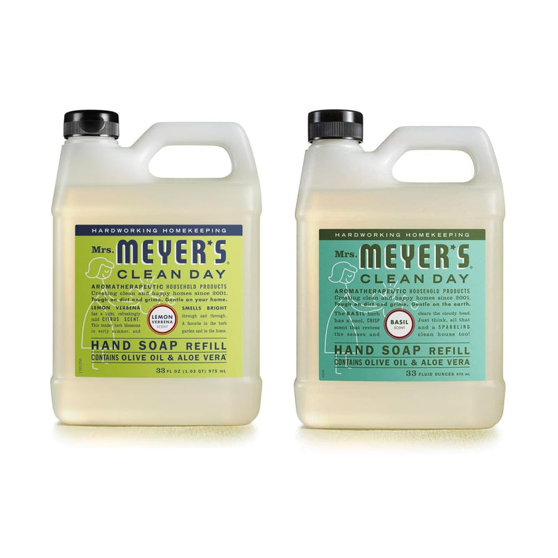 MRS. MEYER'S CLEAN DAY Liquid Hand Soap Refill, Cruelty Free and Biodegradable Formula, Lavender Scent, 33 Fl Oz (Pack of 1)