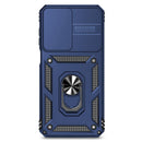 SunStory Compatible with Samsung Galaxy A17 5G Case with HD Screen Protector & Slide Camera Cover & Rotated Ring Kickstand,[Shockproof] Dual Layers Phone Case for Galaxy A17,Red