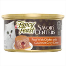 Purina Fancy Feast Savory Centers Pate Adult Wet Cat Food With Tuna and a Gravy Center - (Pack of 24) 3 oz. Cans