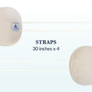 QUEEN OF THE THRONES Castor Oil Pack for Liver (Compress) Less Mess, Reusable, Comfort Sleep Fit - Organic Cotton Flannel, Soft Ties & Naturopathic Doctor Designed (Castor Oil Sold Separately)