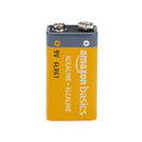 Amazon Basics 8-Pack 9V Alkaline Batteries, 5-Year Shelf Life - for Smoke/CO Detector, Electronics & Audio