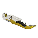 True TrueTap Double Hinged Waiter’s Corkscrew, Matte Black Bottle Opener with Foil Cutter, Wine Key