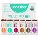 JONESBAR (Dark Chocolate Almond, (12 Count (Pack of 1)), USDA Organic Fruit & Nut Bar, Non-GMO, Kosher, Vegan, Gluten Free, Simple Snack Bar