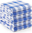 Utopia Towels Dish Towels, 15 x 25 Inches, 100% Ring Spun Cotton Super Absorbent Linen Kitchen Towels, Soft Reusable Cleaning Bar and Tea Towels Set (12 Pack, Blue)