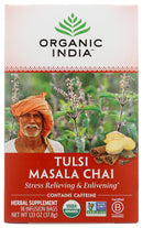 Organic India Tulsi Sleep Herbal Tea - Holy Basil, Stress Relieving & Relaxing, Immune Support, Balances Sleep Cycles, Vegan, USDA Certified Organic, Non-GMO, Caffeine-Free - 18 Infusion Bags, 6 Pack