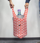 HOLYLUCK set of 3 Reusable Grocery Bags,Heavy Duty Foldable Shopping Bag-sky blue