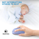 Wireless Bluetooth Mouse, Rechargeable, LED, Silent, Ultra-thin Design (Bluetooth 5.2 and 2.4GHz USB Receiver) | Portable Computer Mouse for Laptops, iPads, MacBooks and Apple Devices (Black)