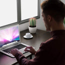 Engriy Writing Computer Desk 47", Home Office Study Desk with 2 Storage Shelves on Left or Right Side, Industrial Simple Style Wood Table Metal Frame for PC Laptop Notebook