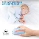 Wireless Bluetooth Mouse, Rechargeable, LED, Silent, Ultra-thin Design (Bluetooth 5.2 and 2.4GHz USB Receiver) | Portable Computer Mouse for Laptops, iPads, MacBooks and Apple Devices (Black)