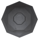 Bloem Tuxton Hexagon Planter: 8" - Black - Modern Unique Geometic Small Pl, Durable Resin, Modern Design, Optional Drainage Holes, for Indoor & Outdoor Use, Gardening, 1.7 Gallon Capacity