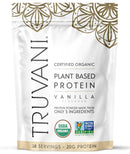 Truvani Vegan Pea Protein Powder | Vanilla | 20g Organic Plant Based Protein | 18 Servings | Keto | Gluten & Dairy Free | Low Carb | No Added Sugar
