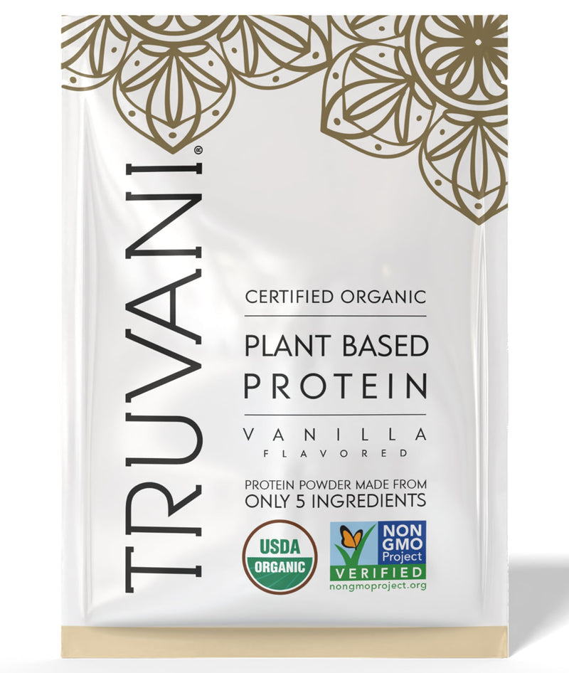 Truvani Vegan Pea Protein Powder | Vanilla | 20g Organic Plant Based Protein | 18 Servings | Keto | Gluten & Dairy Free | Low Carb | No Added Sugar