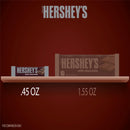 HERSHEY'S Milk Chocolate Snack Size, Candy Bars, 11.25 oz (25 Pieces)