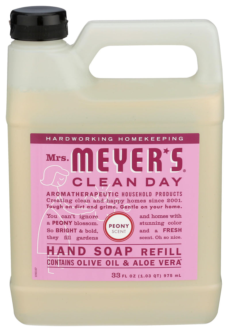 MRS. MEYER'S CLEAN DAY Liquid Hand Soap Refill, Cruelty Free and Biodegradable Formula, Lavender Scent, 33 Fl Oz (Pack of 1)