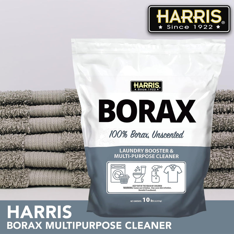 Harris Borax Powder Laundry Booster and Multipurpose Cleaner, 1.5lb (Unscented)