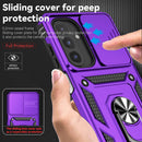 SunStory Compatible with Samsung Galaxy A17 5G Case with HD Screen Protector & Slide Camera Cover & Rotated Ring Kickstand,[Shockproof] Dual Layers Phone Case for Galaxy A17,Red