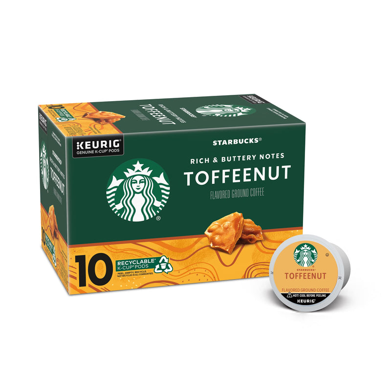 Starbucks K-Cup Coffee Pods—Caramel Flavored Coffee—100% Arabica—1 box (40 pods)