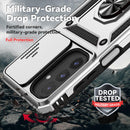 SunStory Compatible with Samsung Galaxy A17 5G Case with HD Screen Protector & Slide Camera Cover & Rotated Ring Kickstand,[Shockproof] Dual Layers Phone Case for Galaxy A17,Red