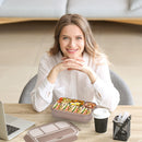 Bento Box Adult Lunch Box, Lunch Containers for Kids Girls Boys with 4 Compartments, Lunchable Food Container with Utensils, Sauce Jar, Muffin Liners, 40 Oz/5 Cup, Microwave & Dishwasher Safe, Navy