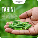 Organic Ethiopian Sesame Tahini Paste - Hulled - Stone-Ground, Unsalted, Gluten-Free, Kosher, Vegan, Peanut-Free, 11.6 Ounce Glass Jars (2-Pack) by Pepperwood Organics