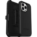 OtterBox iPhone 15 Pro MAX (Only) Defender Series Case - BLACK, Screenless, Rugged & Durable, with Port Protection, Includes Holster Clip Kickstand