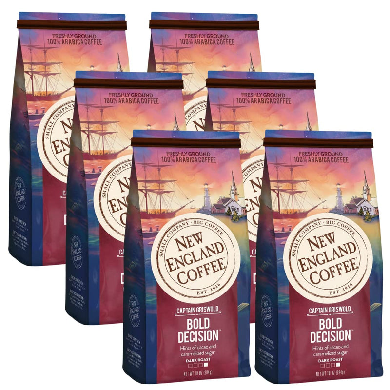 New England Coffee Hazelnut Crème Medium Roast Ground Coffee, 22oz Bag (Pack of 1)